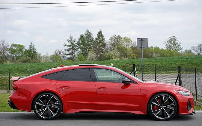 Audi RS7 cena 549000 przebieg: 39800, rok produkcji 2020 z Dynów małe 781